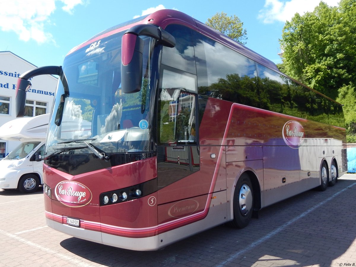 VDL Jonckheere von Car Rouge aus der Schweiz im Stadthafen Sassnitz am 26.05.2015