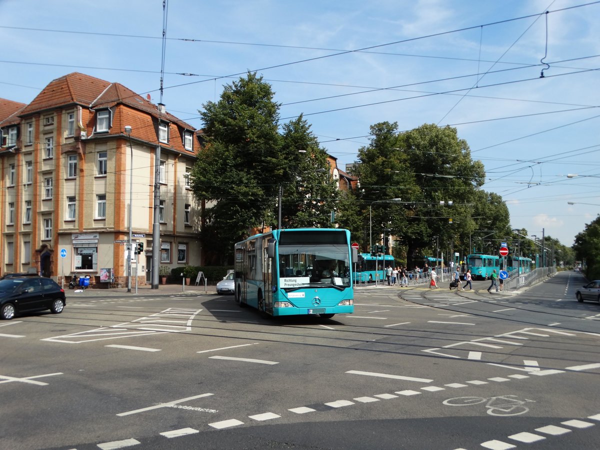 Veolia Verkehr Mercedes Benz Citaro 1 G (ex VGF) am 02.09.16 in Frankfurt Eckenheim als SEV auf der Linie U5