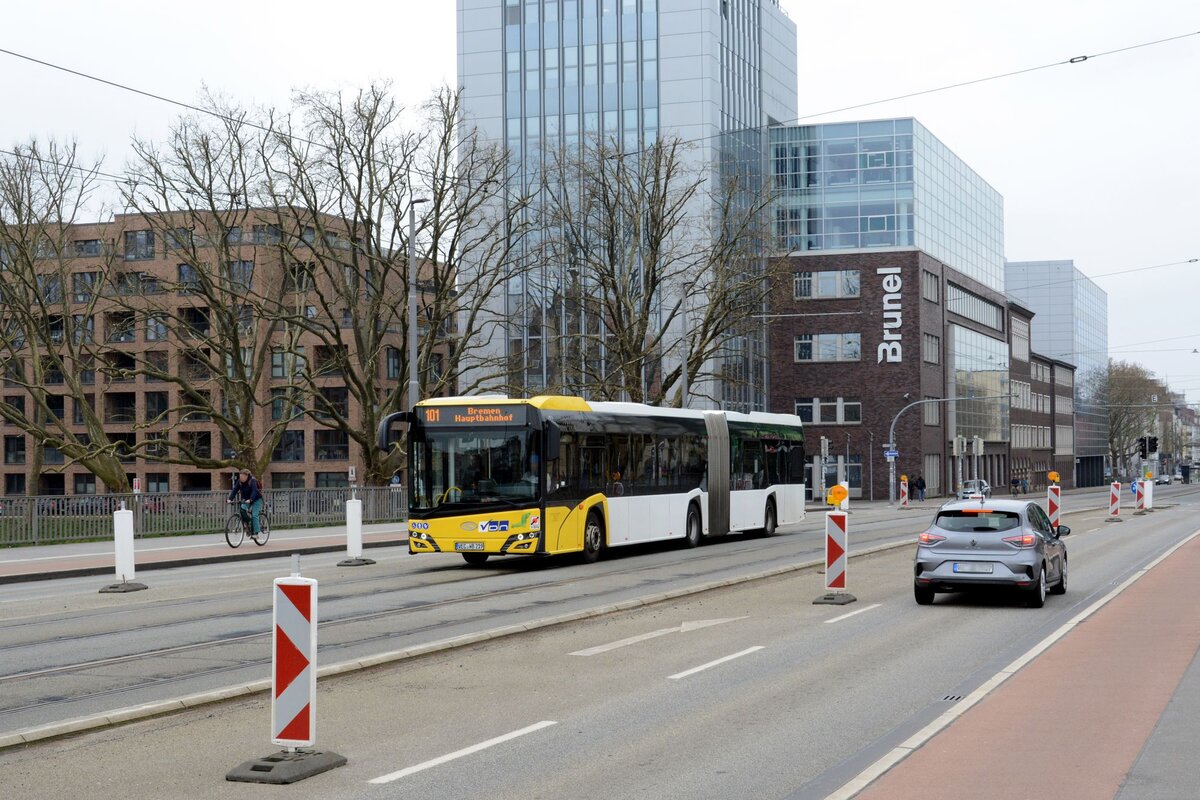 Verkehrsbetriebe Diepholz Nord
VEC-WB 219
Linie 101, Bremen Hbf
Bremen, Bürgermeister-Smidt-Brücke
13.04.2026