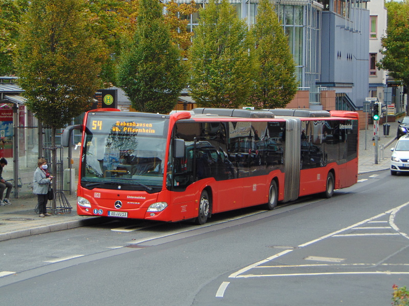 Verkehrsgesellschaft mbH Untermain (VU) / AB-VU 13 / Aschaffenburg, Luitpoldstr. (Hst Stadthalle) / Mercedes-Benz O 530 GÜ C2 / Aufnahemdatum: 05.10.2020