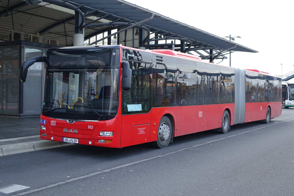 Verkehrsgesellschaft mbH Untermain (VU) / AB-VU 39 / Aschaffenburg, Hauptbahnhof/ROB / MAN Lion's City G / Aufnahemdatum: 20.11.2020