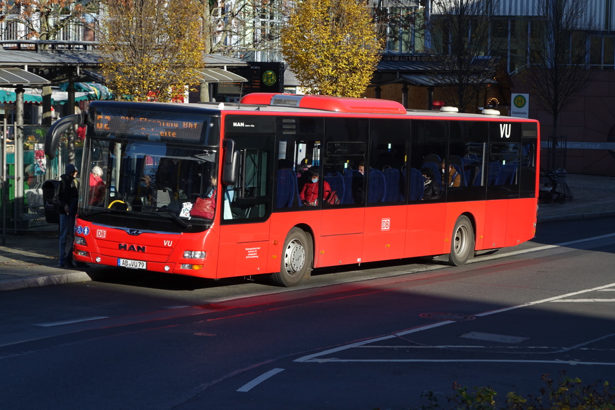 Verkehrsgesellschaft mbH Untermain (VU) / AB-VU 79 / Aschaffenburg, Luitpoldstr. (Hst Stadthalle) / MAN Lion's City Ü / Aufnahemdatum: 18.11.2020