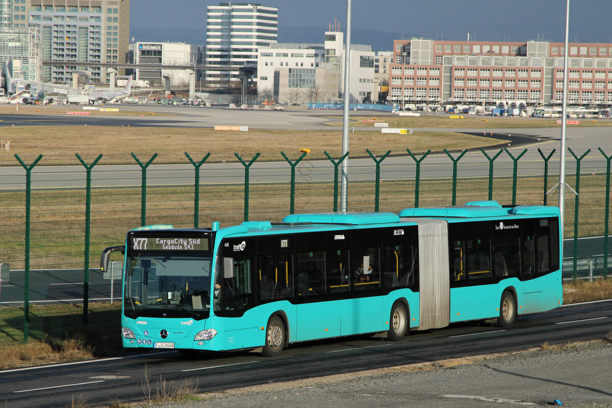 VGF/ICB F-IC 8448 als X77, 5. Januar 2022, Frankfurt (Main) Flughafen