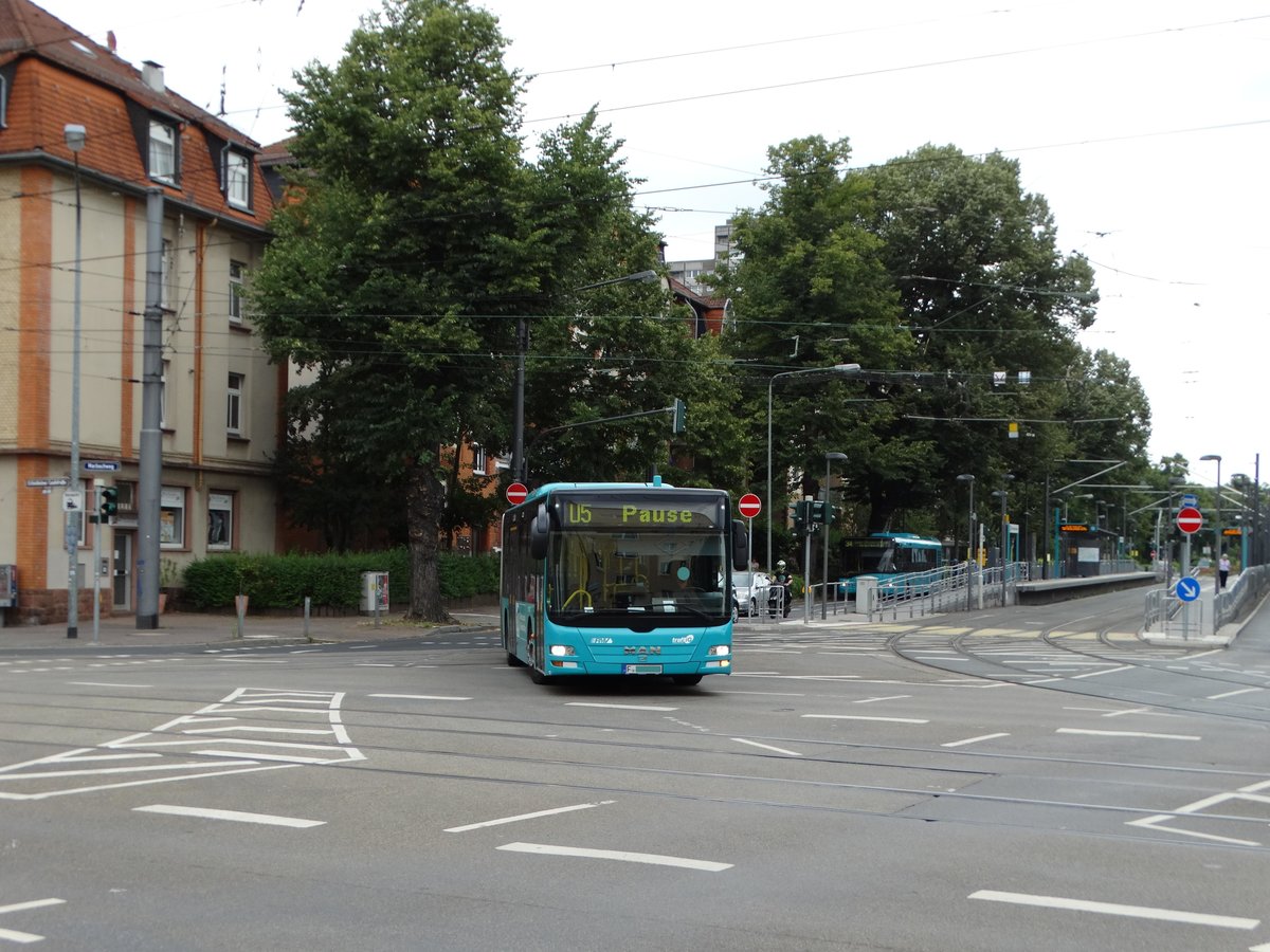 VGF/ICB (In der City Bus) MAN Lions City G 410 als SEV auf der Linie U5 am 27.07.16 in Frankfurt am Main