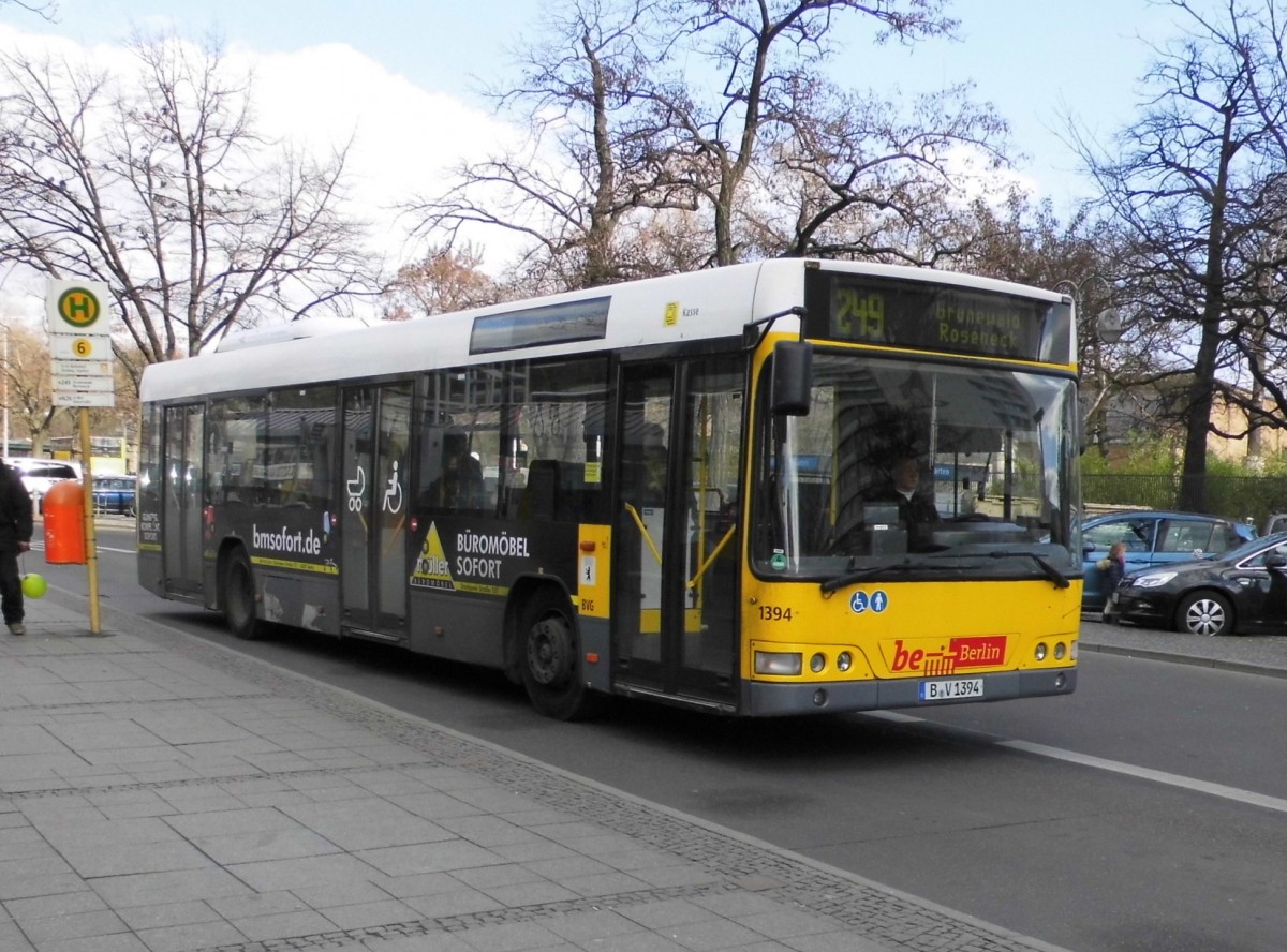 Volvo 7000 Wagen 1394 auf 249 am S+U Zoo, 28.2.15