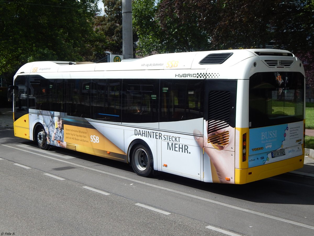 Volvo 7900 Hybrid der SSB in Stuttgart am 18.06.2018