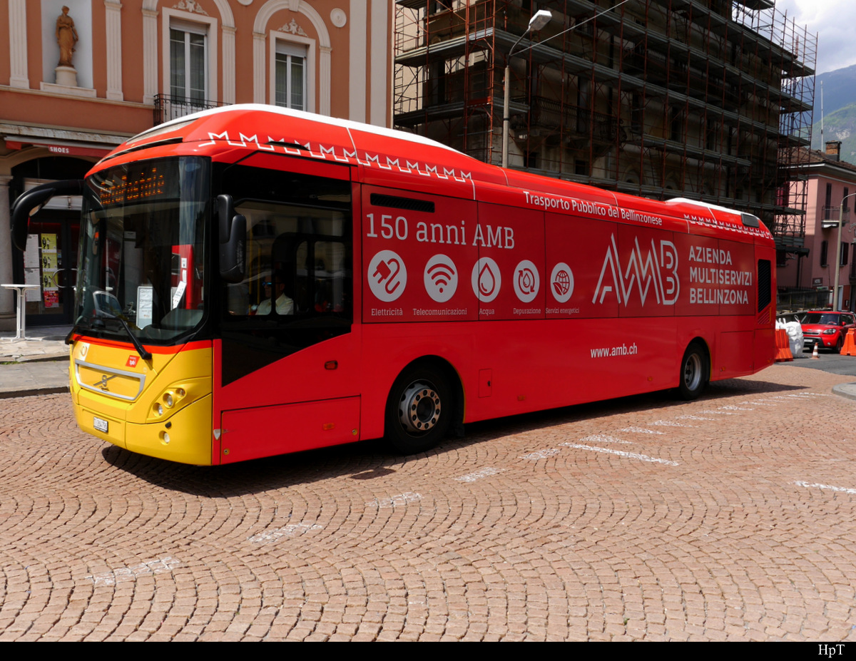 Volvo 7900 Hybrid TI 264796 unterwegs in Bellinzona am 16.05.2019
