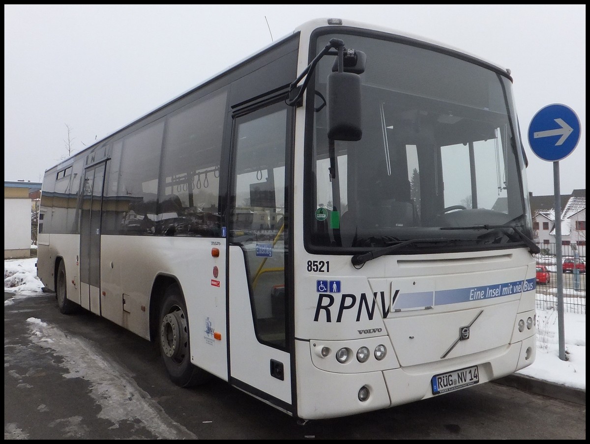 Volvo 8700 der RPNV in Sassnitz am 15.02.2013