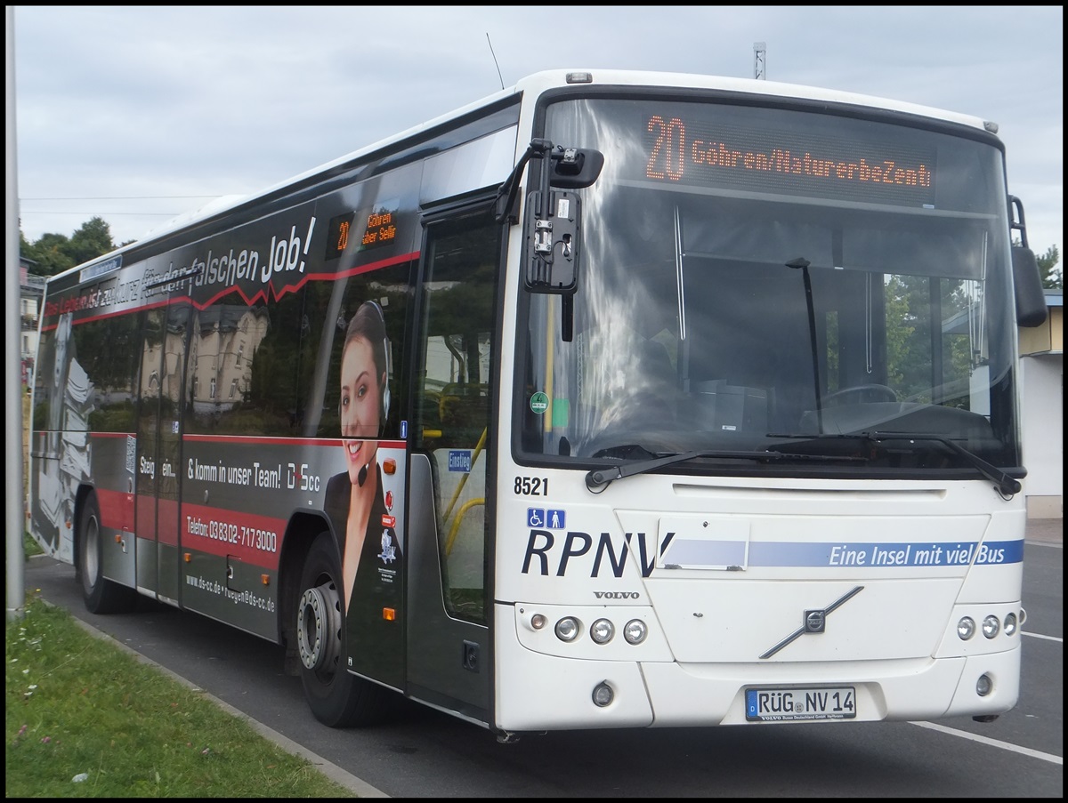 Volvo 8700 der RPNV in Sassnitz am 13.09.2013