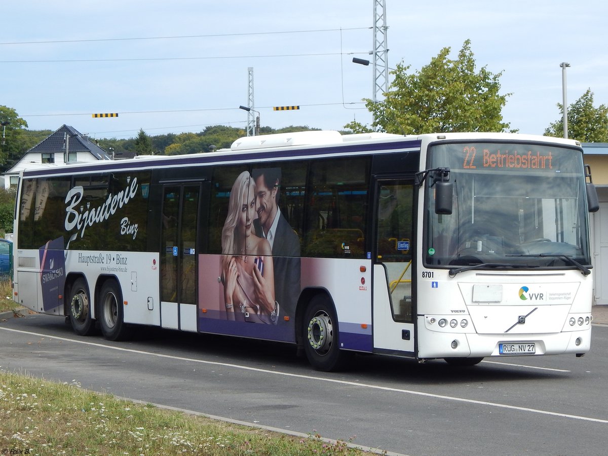 Volvo 8700 der VVR in Sassnitz am 13.08.2018