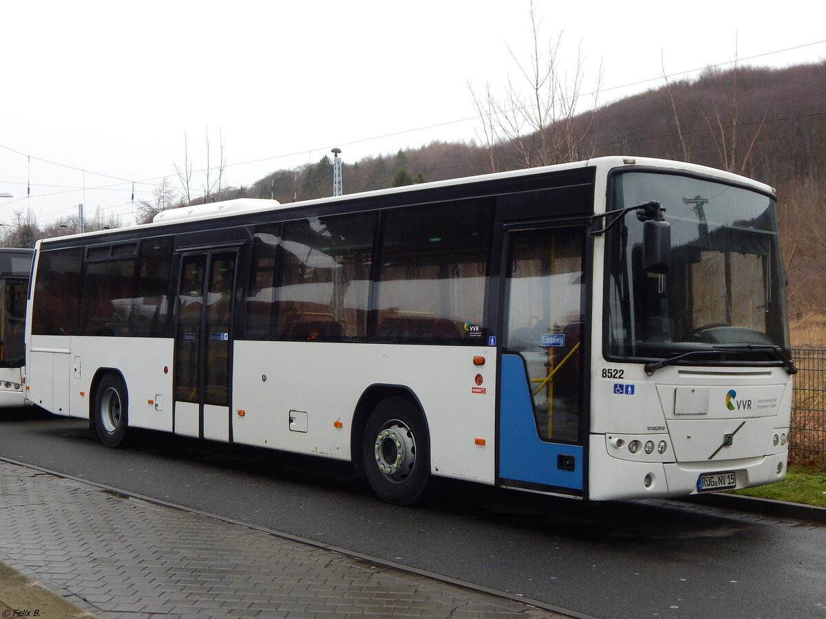 Volvo 8700 der VVR in Sassnitz am 10.02.2019