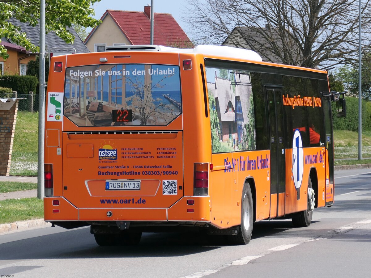 Volvo 8700 der VVR in Sassnitz am 15.05.2021
