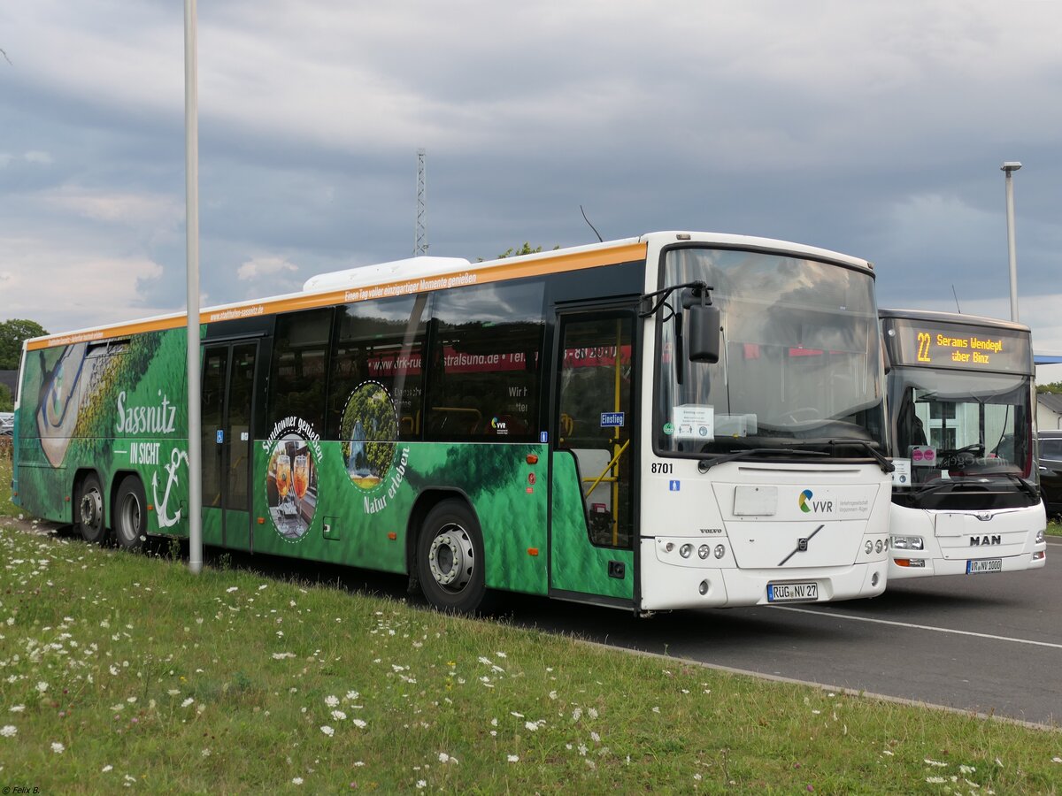 Volvo 8700 der VVR in Sassnitz am 08.08.2021