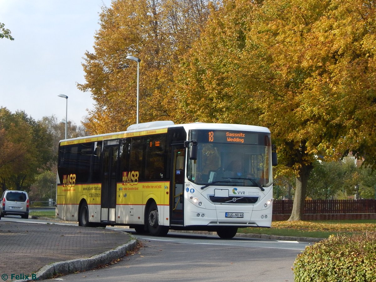 Volvo 8900 der VVR in Sasnitz am 23.10.2016