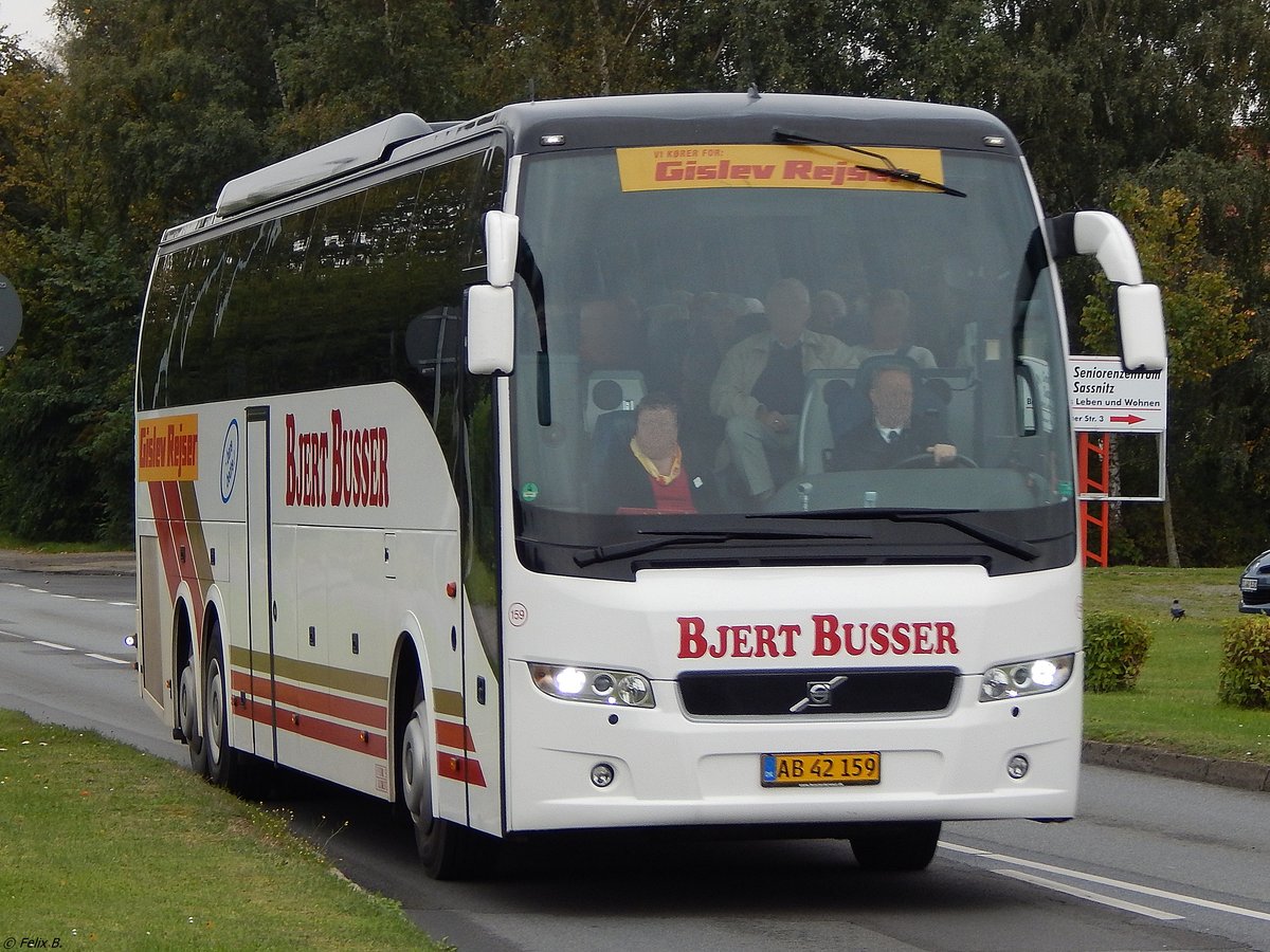 Volvo 9700 von Bjert Busser aus Dänemark in Sassnitz am 22.09.2015