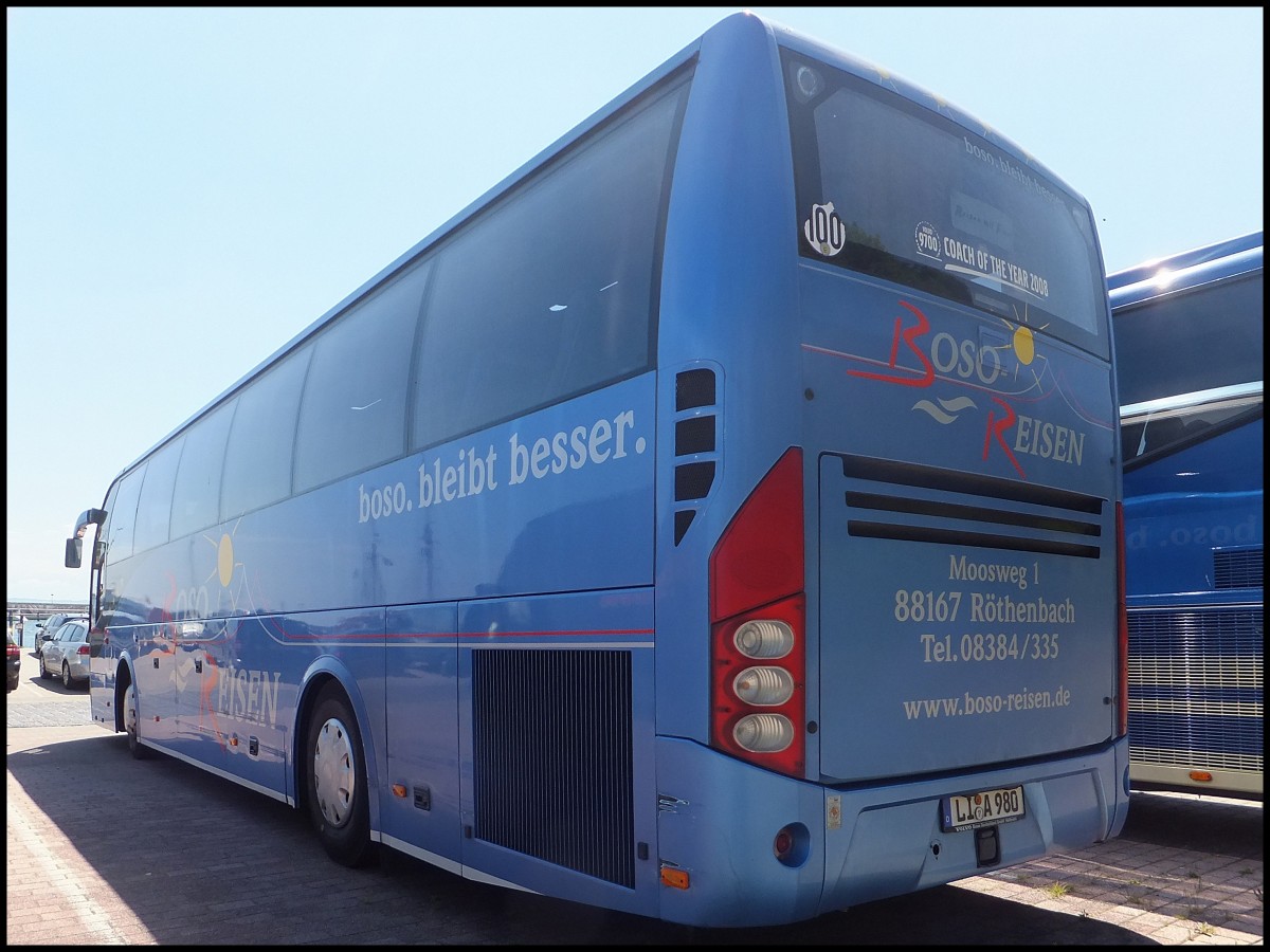 Volvo 9700 von Boso-Reisen aus Deutschland im Stadthafen Sassnitz am 11.06.2013