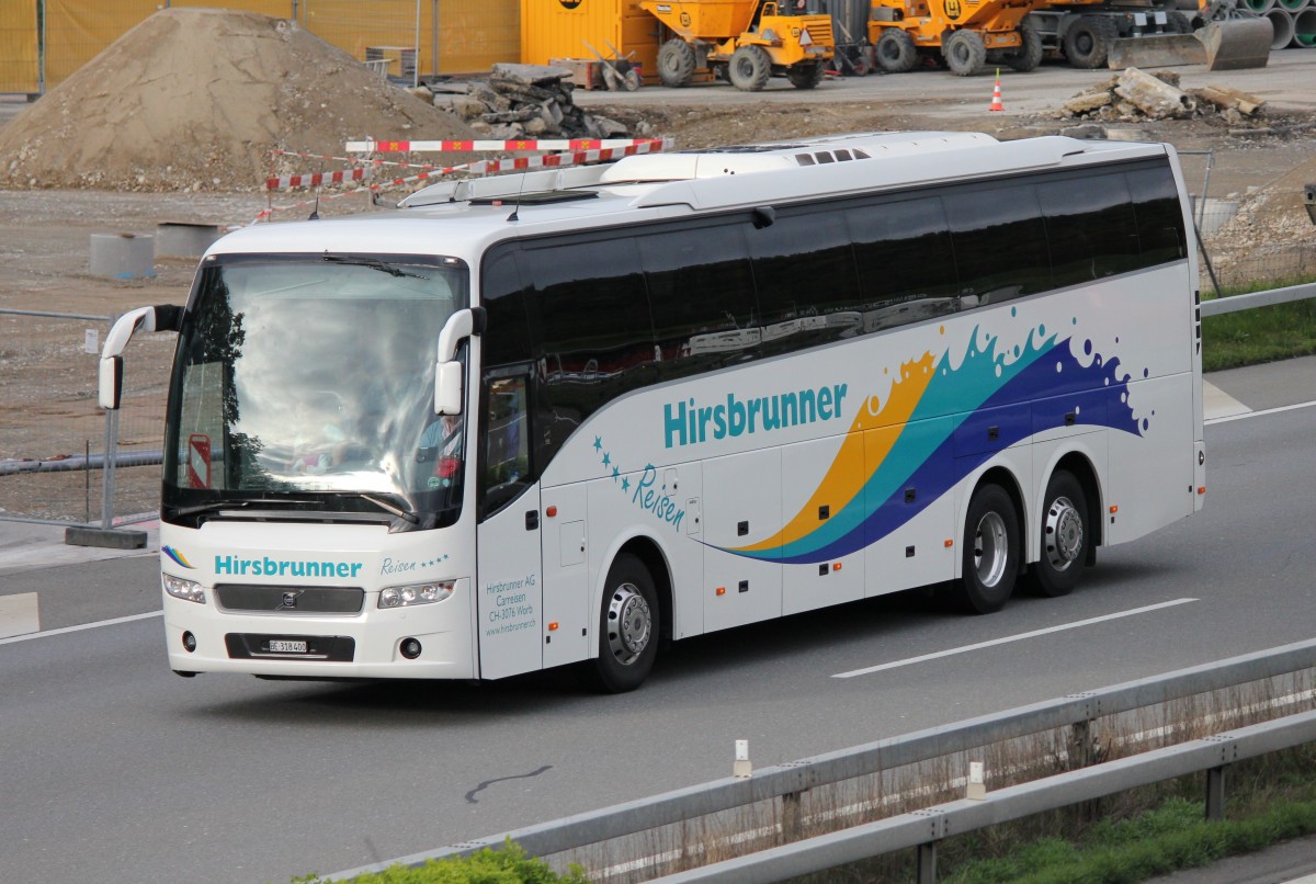 Volvo 9700, Hirsbrunner, près de Berne en avril 2014