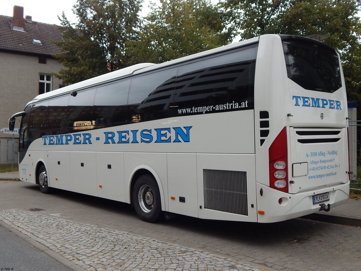 Volvo 9700 von Temper-Reisen aus Österreich in Neubrandenburg am 15.09.2019