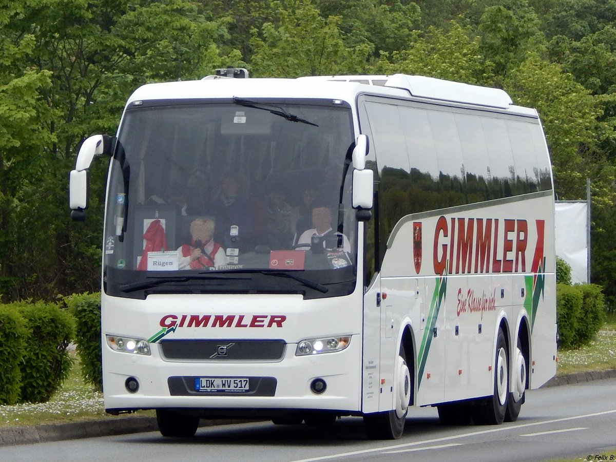 Volvo 9900 von Gimmler aus Deutschland in Sassnitz am 25.05.2015