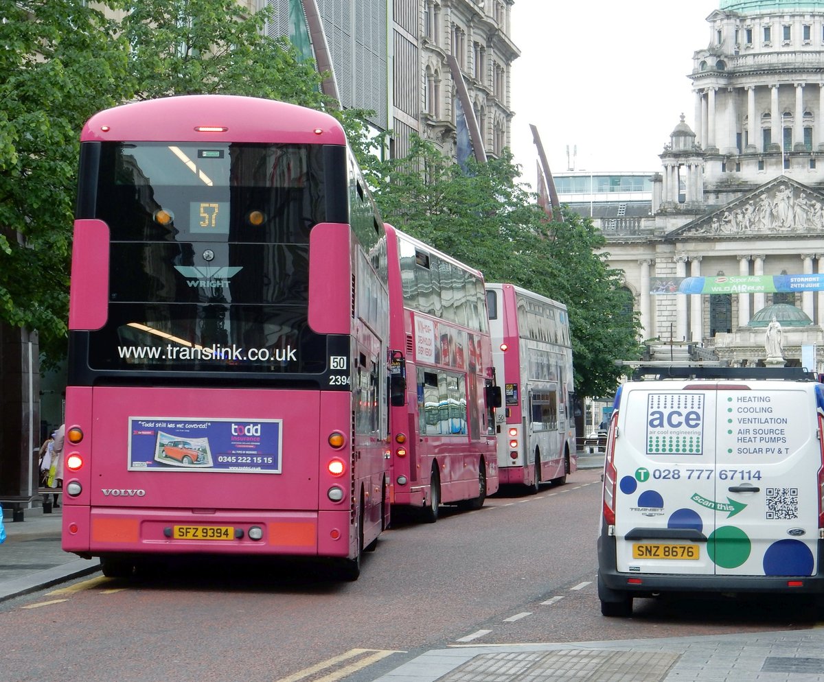 Volvo Doppeldecker Linienverkehr in Belfast am 01.06.17