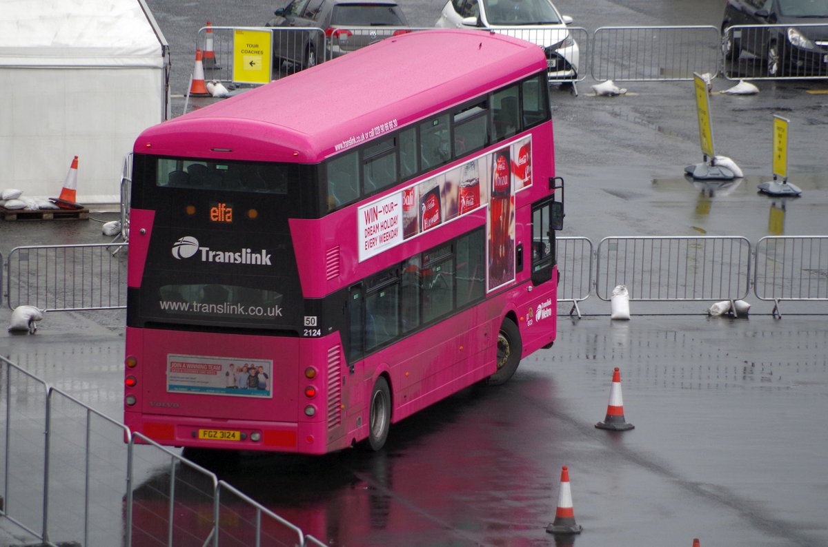 Volvo Doppeldecker Linienverkehr in Belfast am 01.06.17