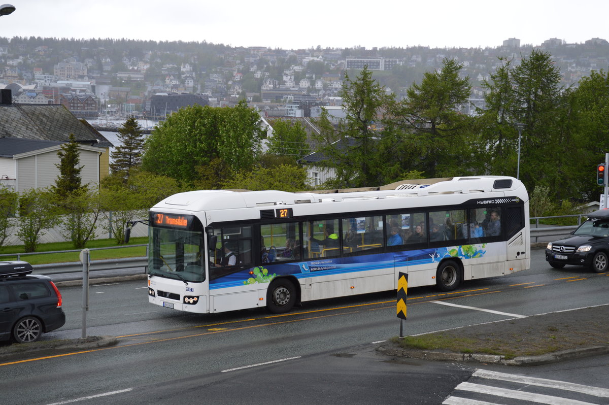 Volvo Hybrid-Bus in Tromsö (Norwegen) 11.6.18