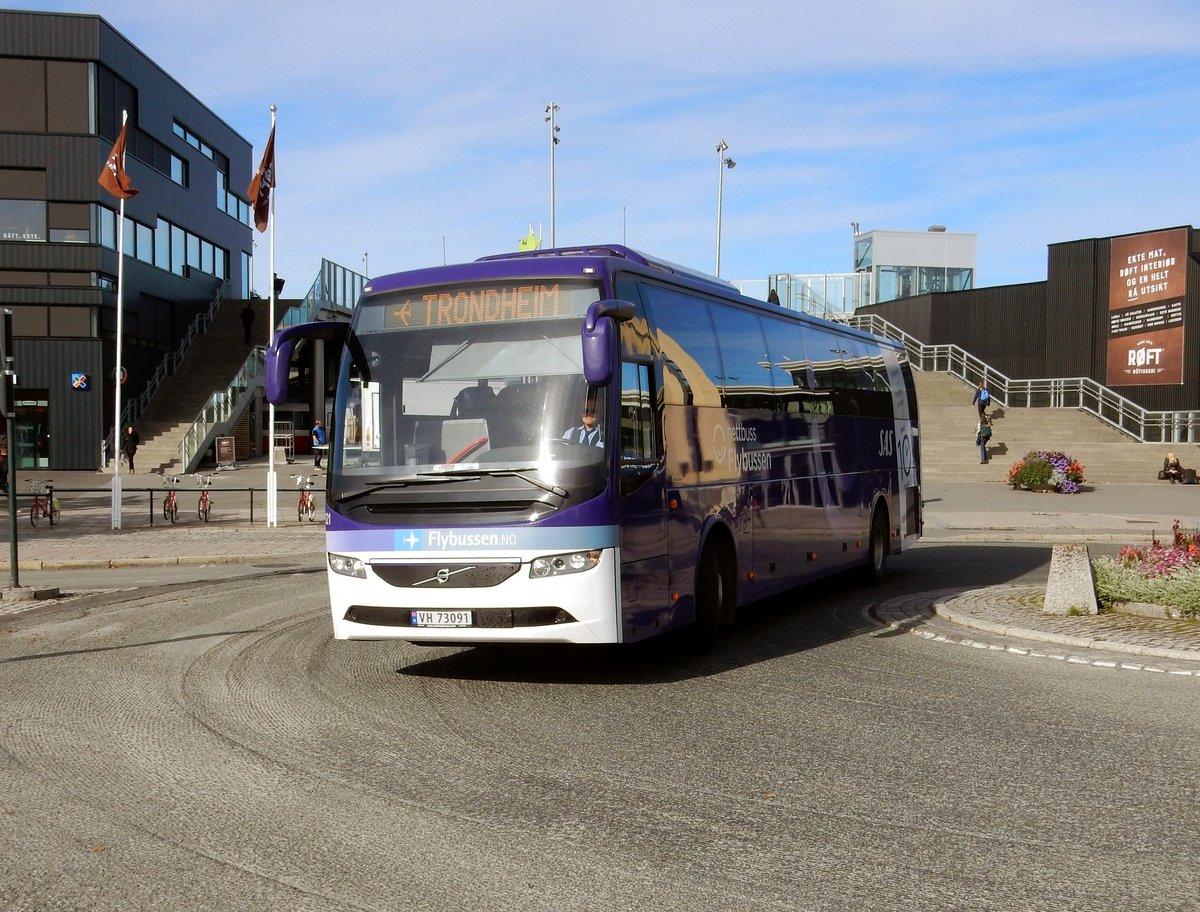 Volvo Reisebus 9700 in Trondheim (NOR) am 05.09.16