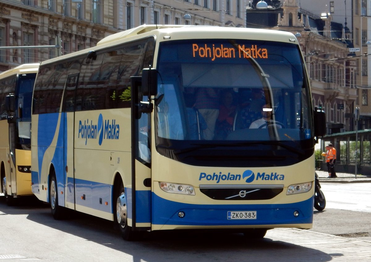 Volvo Reisebus am 17.05.18 in Helsinki