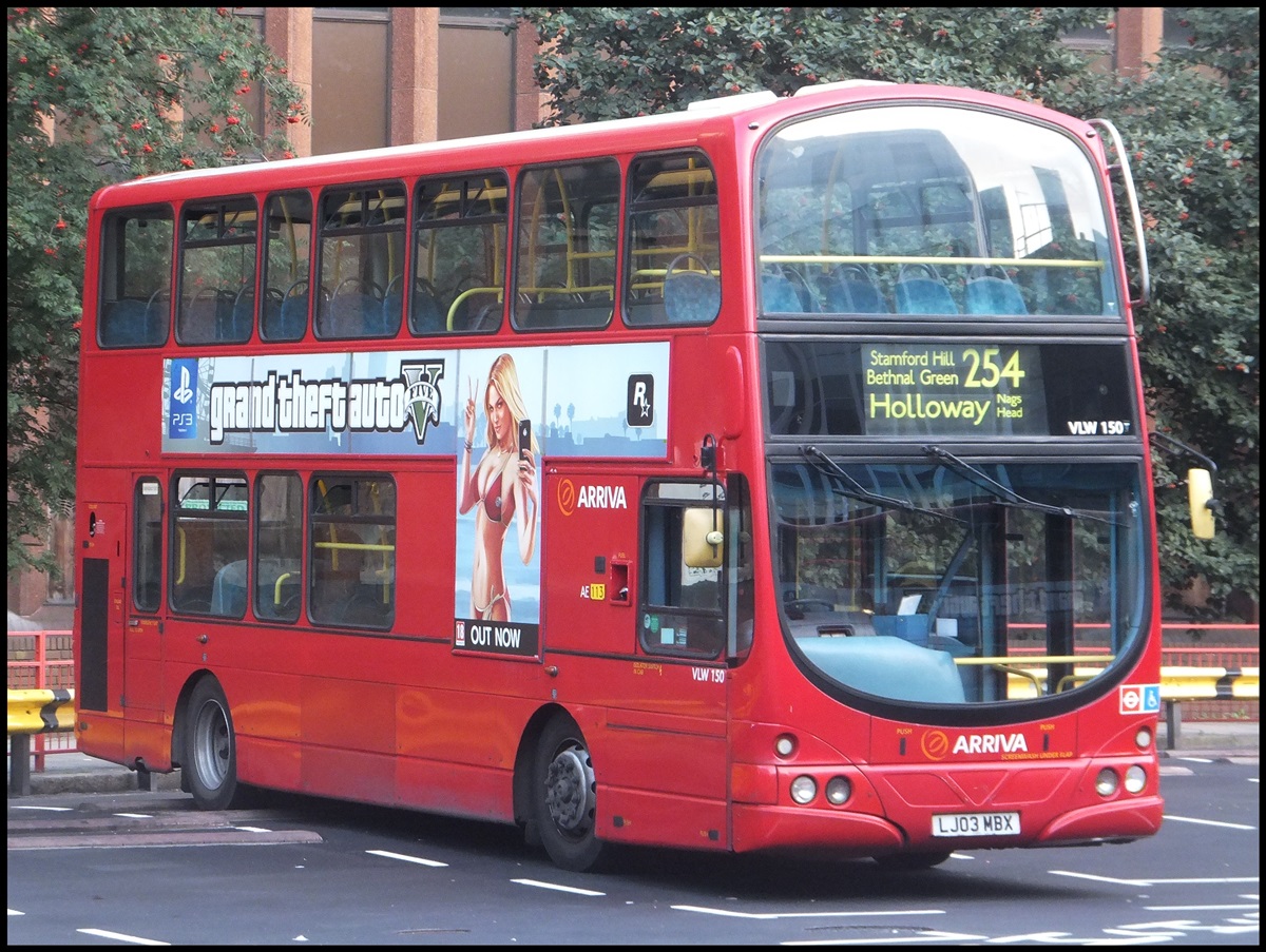 Volvo Wright von Arriva in London am 24.09.2013