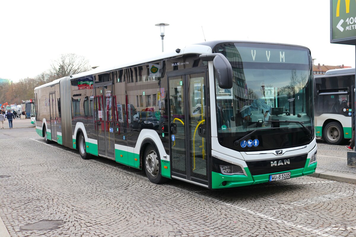 VVM MAN Lions City G am 27.12.23 in Würzburg Hbf 