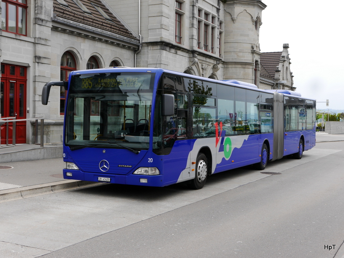 VZO - Mercedes Citaro  Nr.20  ZH  41420 in Rapperswil am 25.04.2015