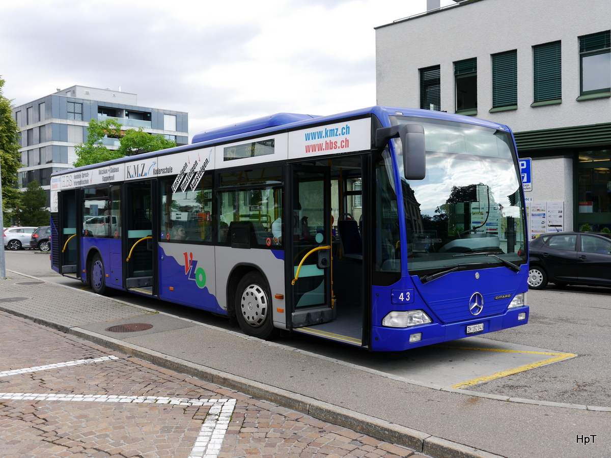 VZO - Mercedes Citaro Nr.43  ZH 182043 unterwegs auf der Linie 857 beim Bahnhof Wetzikon am 29.06.2016
