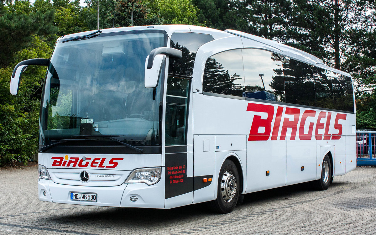 Während eines Besuches bei Birgels Reisen konnte dieser MB Travego O580 RHD aufgenommen werden. | August 2018