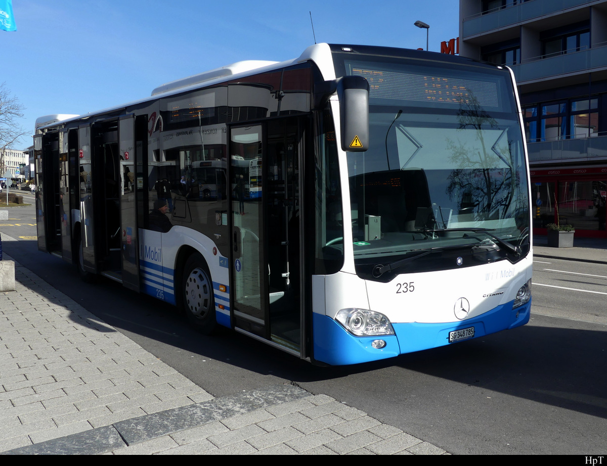 WilMobil - Mercedes Citaro  Nr.235  SG  348785 in Wil am 05.02.2021