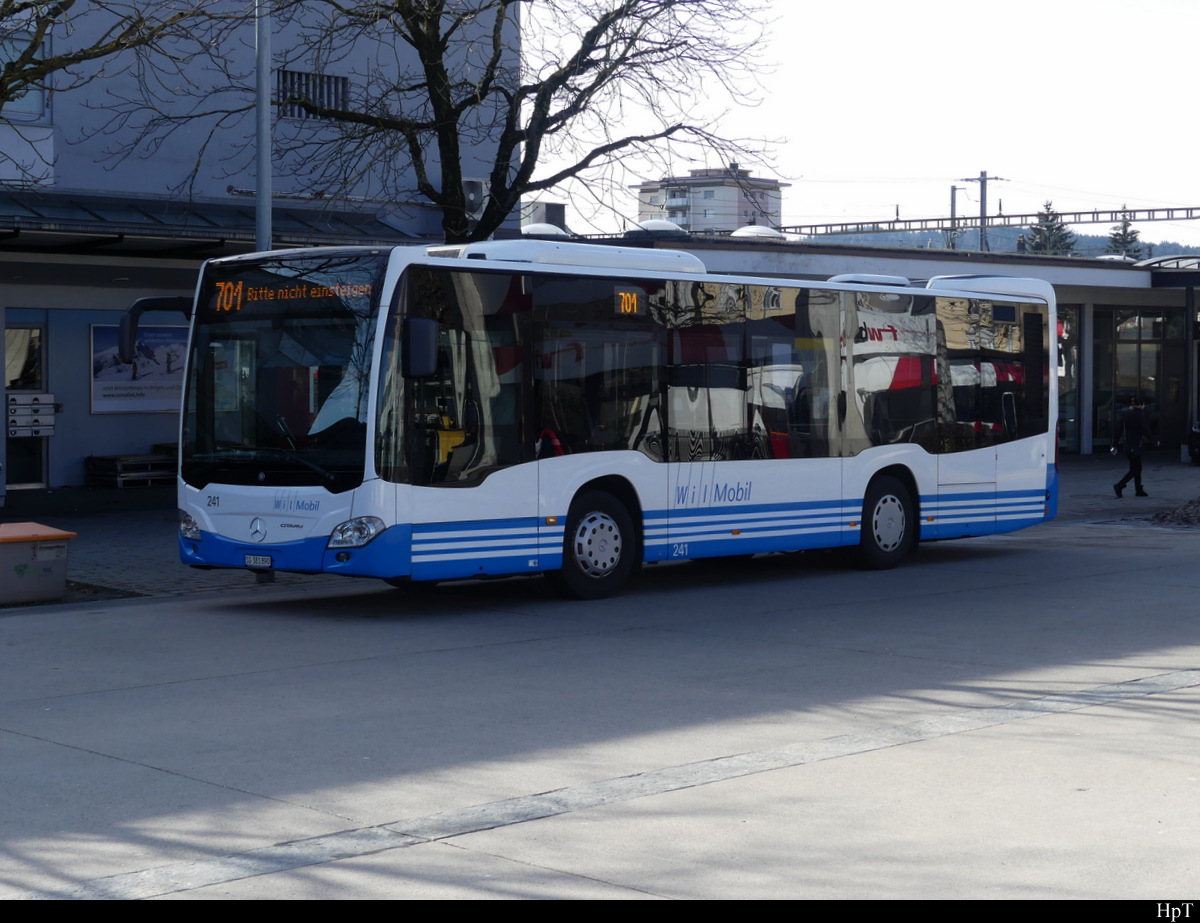 WilMobil - Mercedes Citaro  Nr.241  SG 381890 in Wil am 05.02.2021