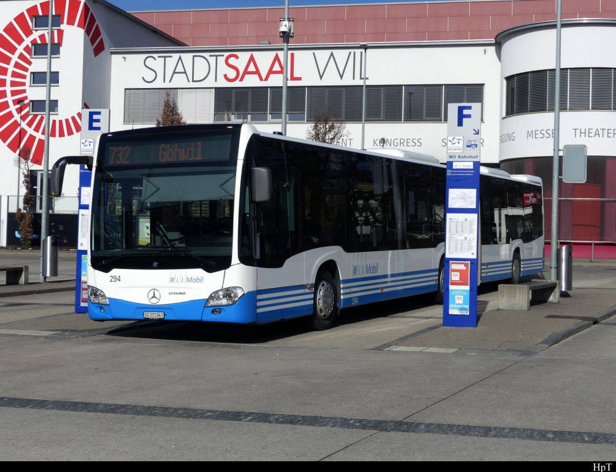 WilMobil - Mercedes Citaro  Nr.294  SG 311041 in Wil am 05.02.2021