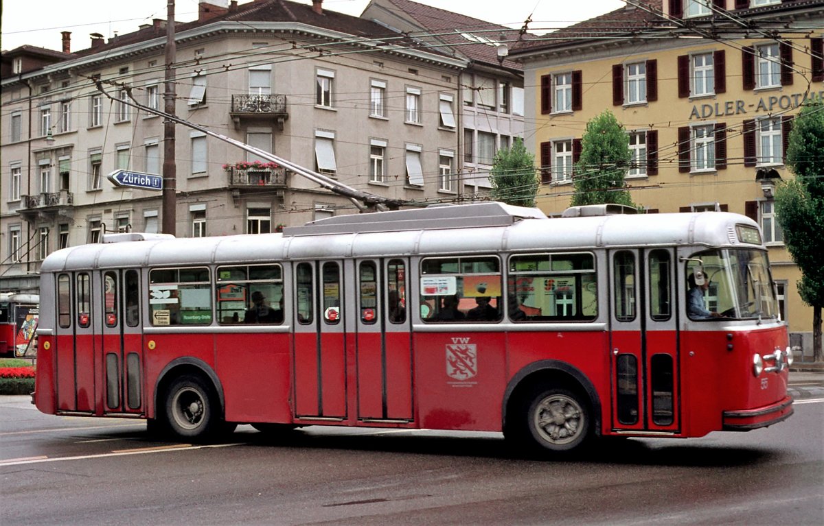 Winterthur VW, October 1981. Digitalisiert von einer Kodak-Folie.