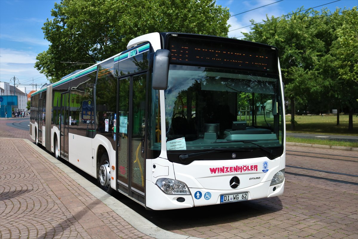 Winzenhöller Mercedes Benz Citaro 2 G am 04.07.20 in Darmstadt Hbf 