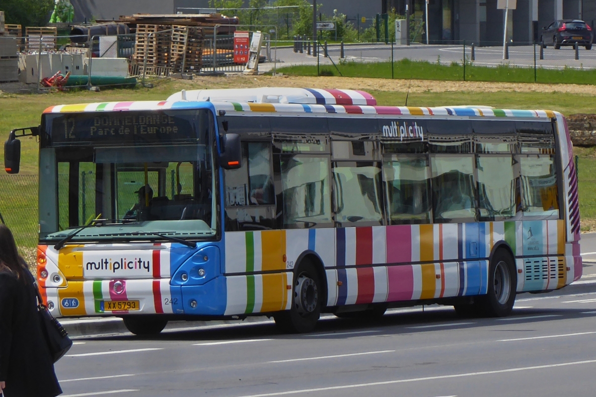 XX 5793, Irisbus Citelys des VDL, aufgenommen in der Stadt Luxemburg. 29.05.2019