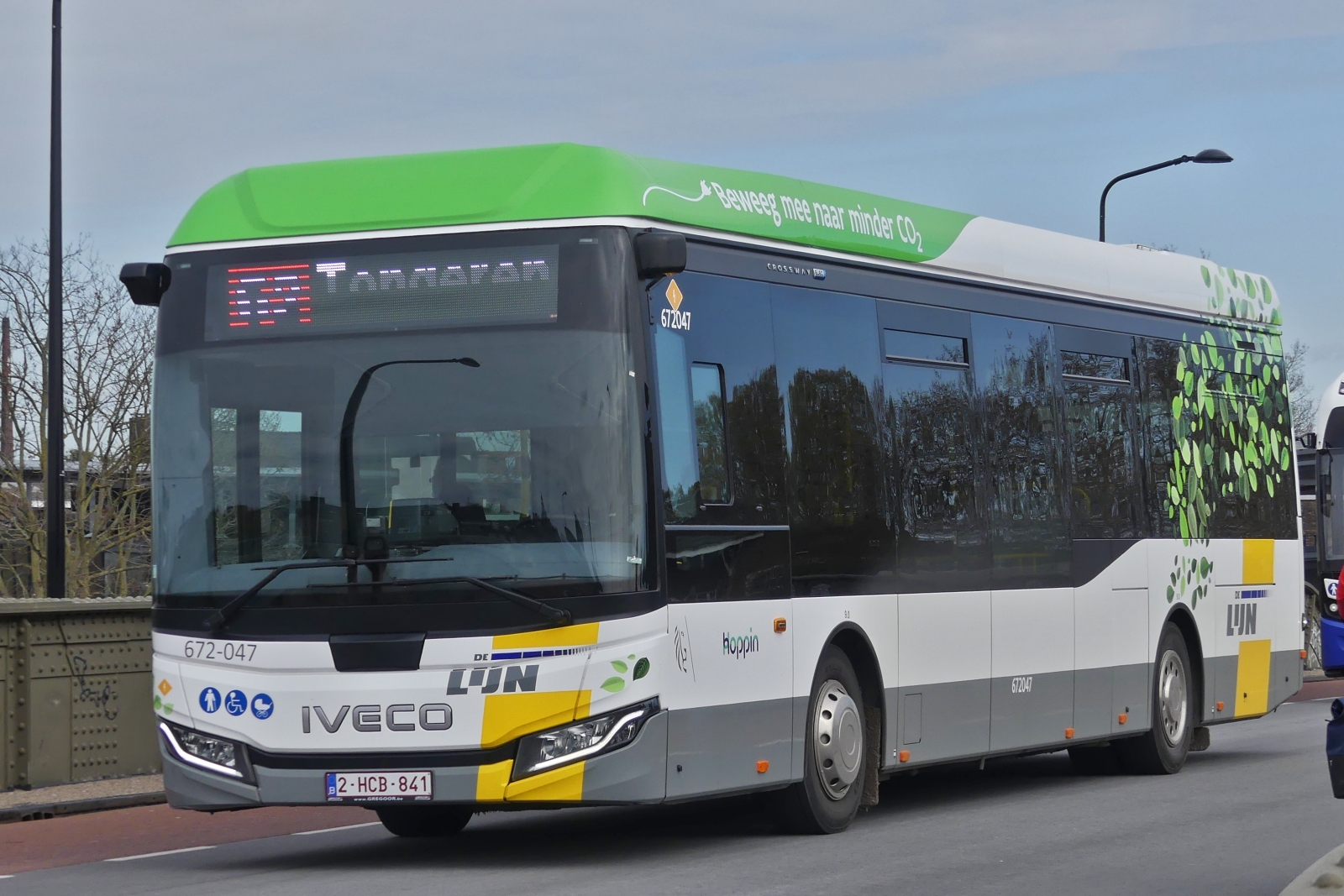 2-HCB-841, IVECO Crossway e, von De Lijn, aufgenommen in Maastricht. 03.2026 