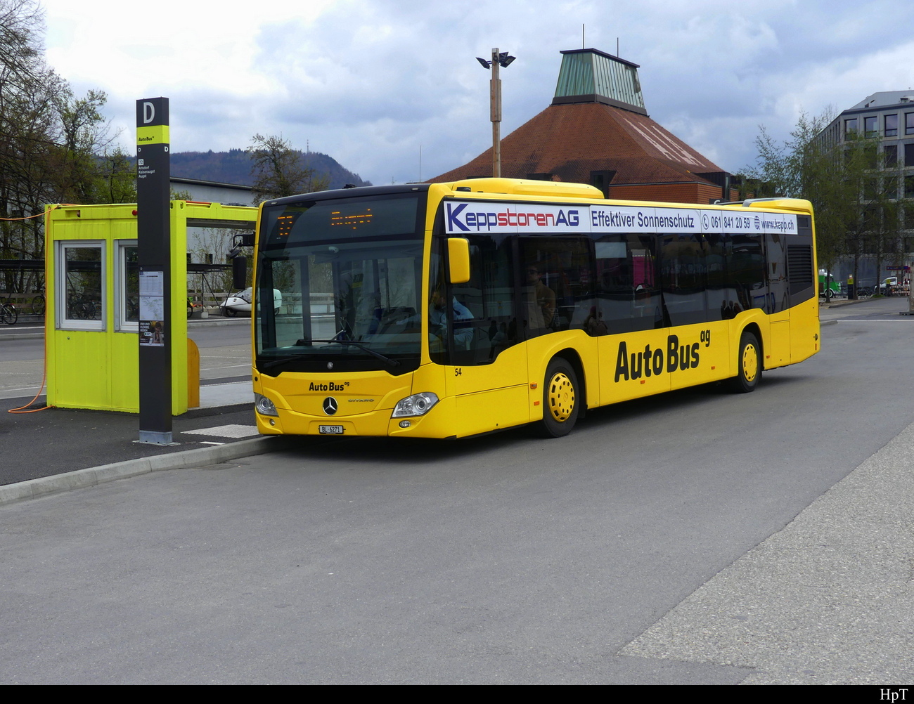 Auto Bus AG Liestal - Mercedes Citaro Nr.54  BL 6271 bei den Provisorischen Haltestellen beim Bhf. Liestal am 08.04.2023
