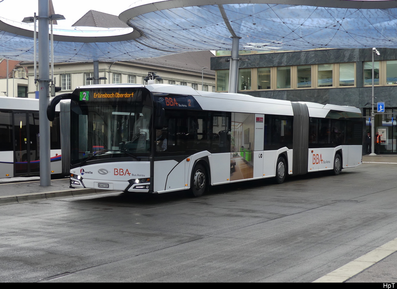 BBA - Solaris Urbino  Nr.161   AG 441161 unterwegs in Aarau am 17.04.2023