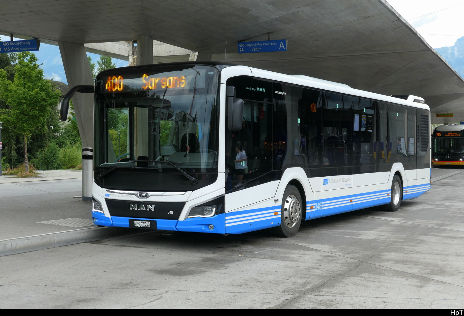 BSW - MAN Lion`s City Hybrid Nr.348 in Buchs am 26.07.2026