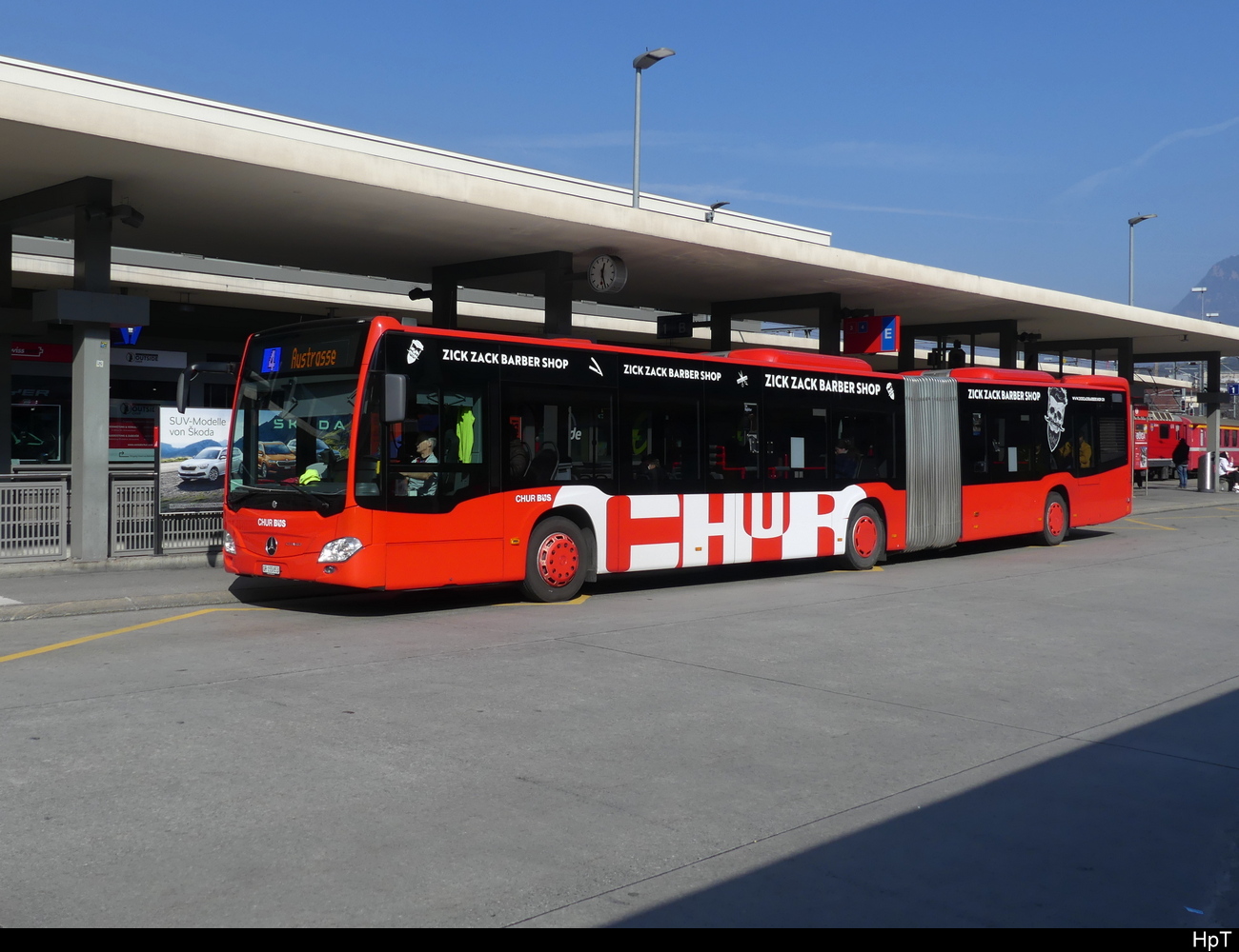 Chur Bus - Mercedes Citaro  GR  155853 unterwegs in Chur am 05.03.2023