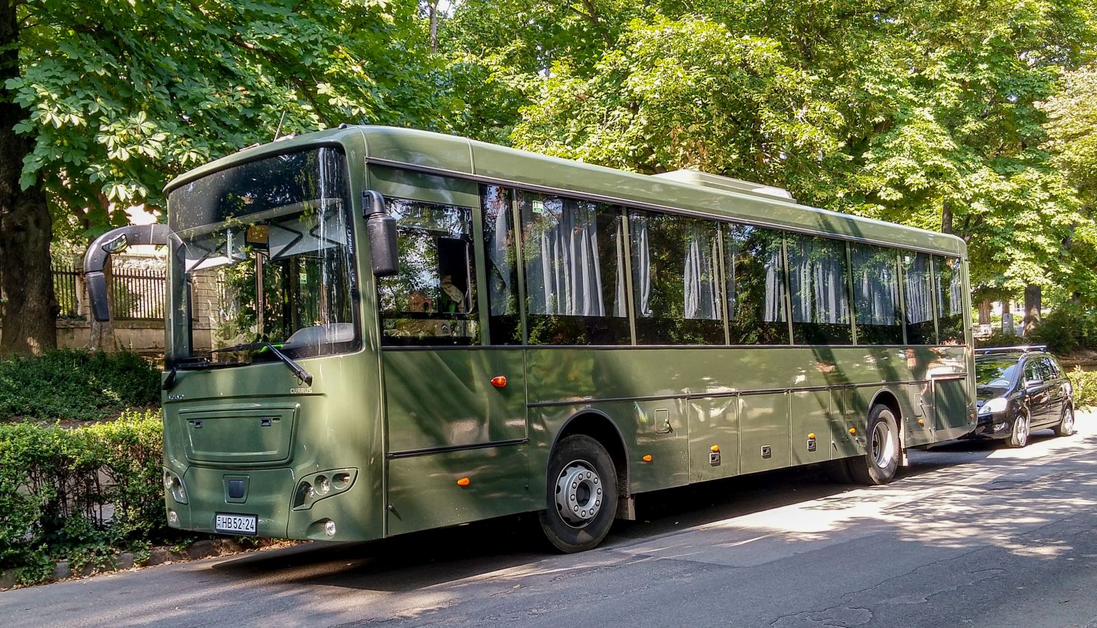 Currus Aries auf Volvo Basis. Bus der Chor der ungarischen Armee. Foto: Juli, 2021. Baujahr: 2018.