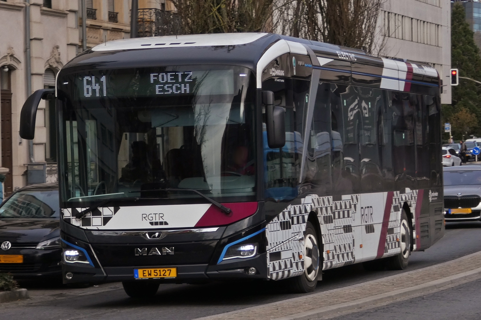 EW 5127, MAN Lions City e, von Emile weber, aufgenommen in Esch Alzette. 02.2026