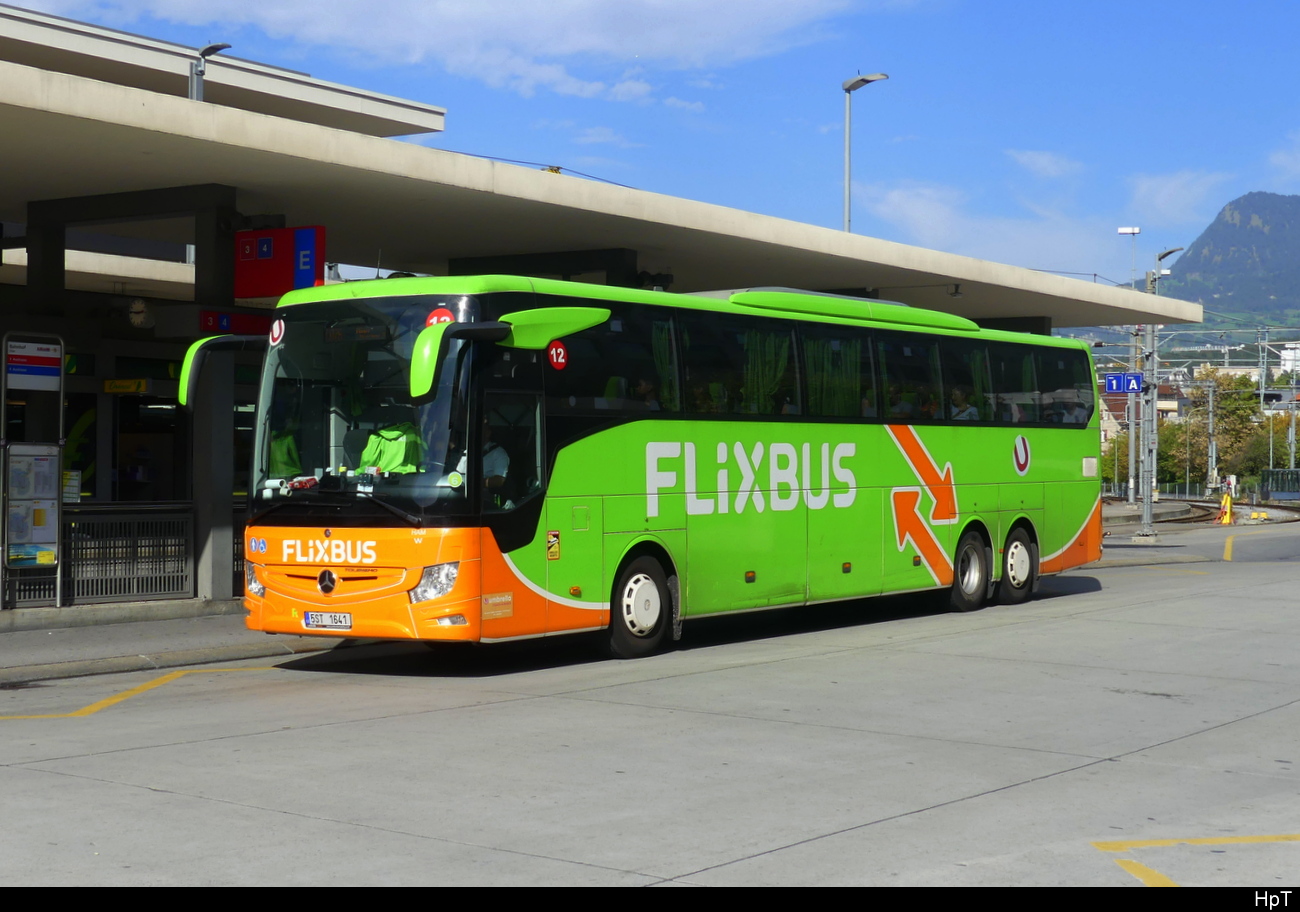 Flixbus - Mercedes Tourismo 5ST 1641 unterwegs in Chur am 03.10.2023