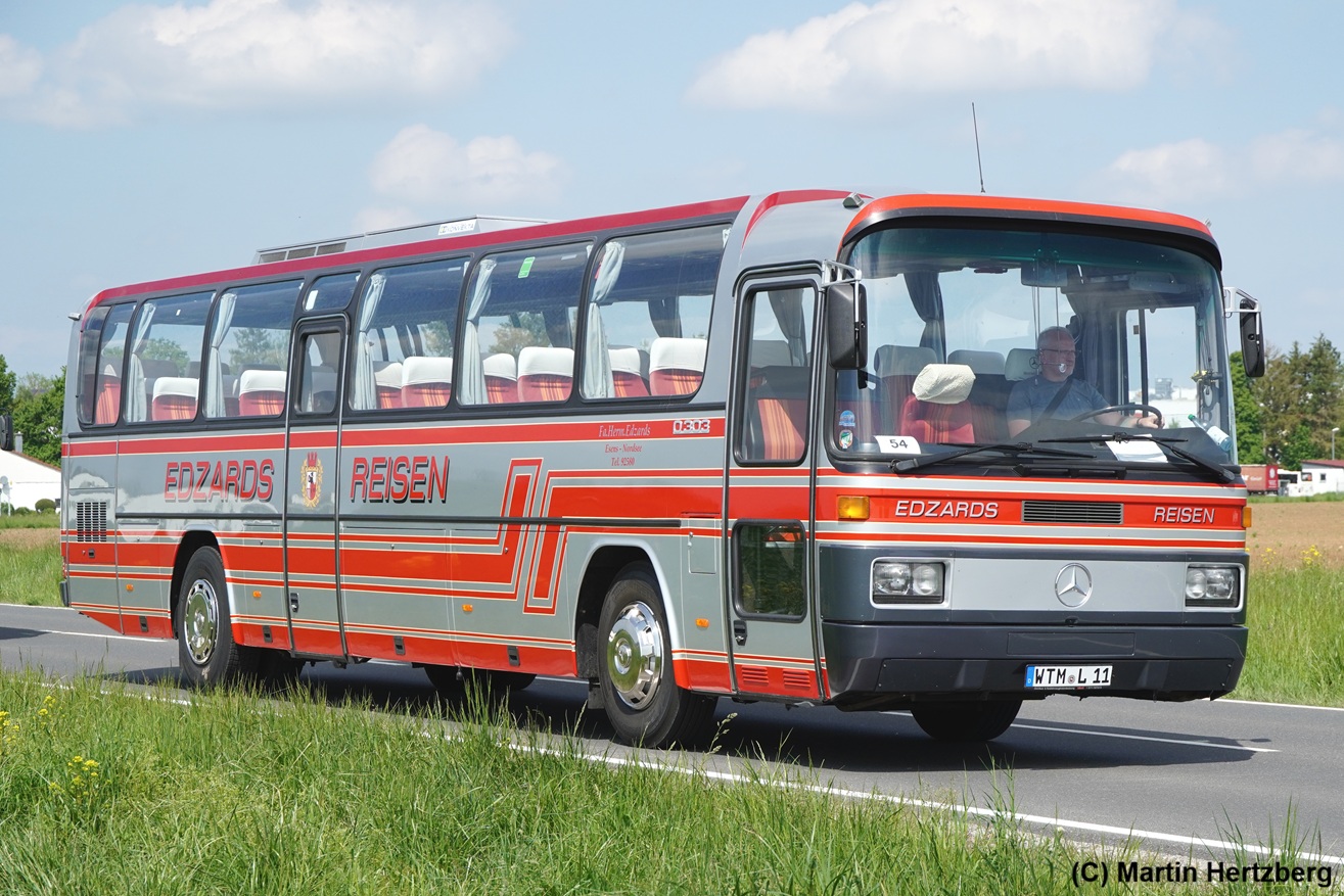 Mercedes O 303 15 R Bj. 1990 Edzards, Oldtimerbustreffen Bad Mergentheim Mai 2026