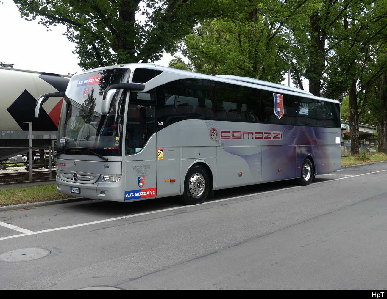 Mercedes Tourismo in der Stadt Luzern am 16.07.2023