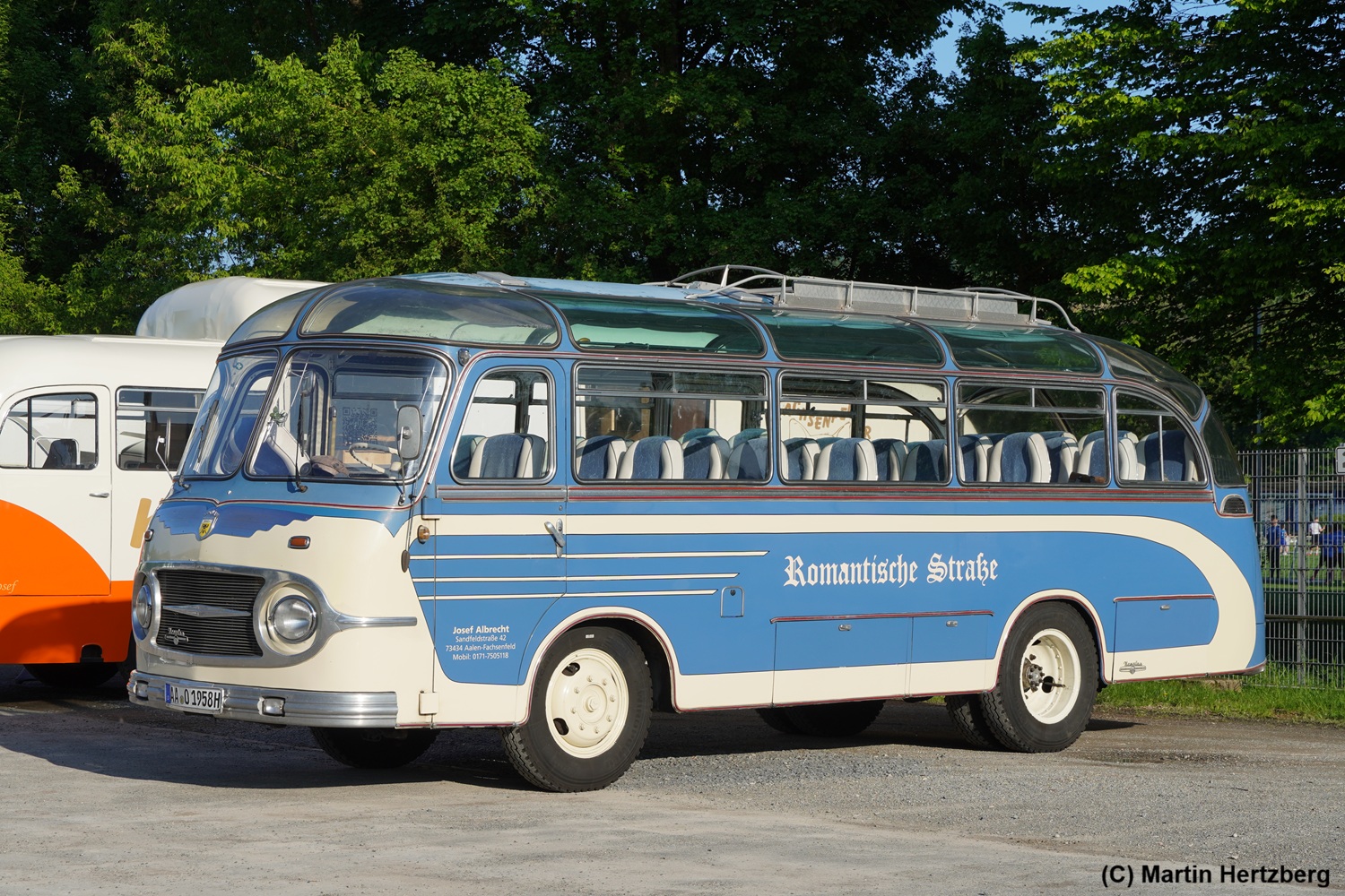 Neoplan NH 6-7 Bj. 1958 Romantische Stra�e ehem. Stra�e der Lieder Albrecht, Oldtimerbustreffen Bad Mergentheim Mai 2026